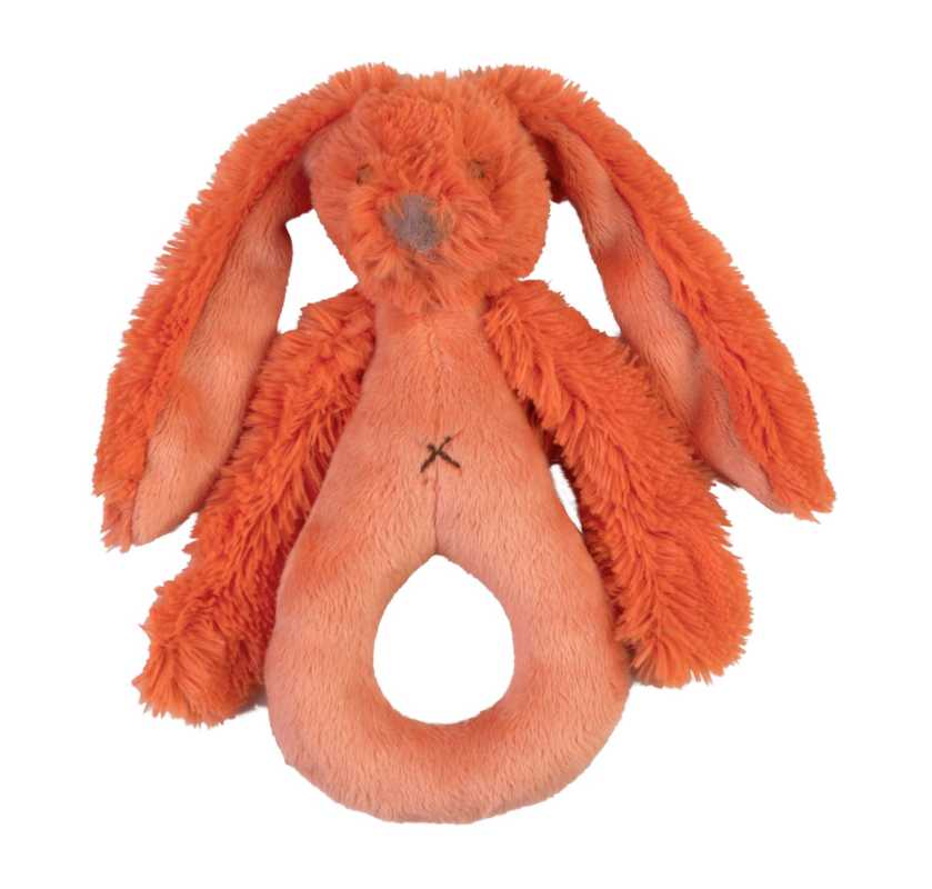 Plüsch Rassel Hase Ritchie orange 25 cm